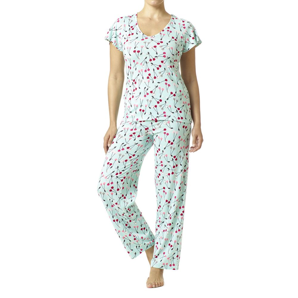 Hue Women's Brushed Knit Modern Classic PJ Set